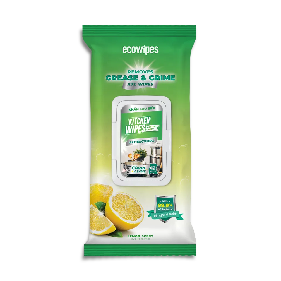 KITCHEN WIPES 42 SHEETS Household wipes, Cleaning wet wipes Best price from Vietnam
