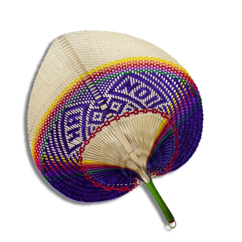 Made In Vietnam 100% Natural Bamboo Fan Handmade Bamboo Fan Hand Woven Bamboo Fan by MadeTerra