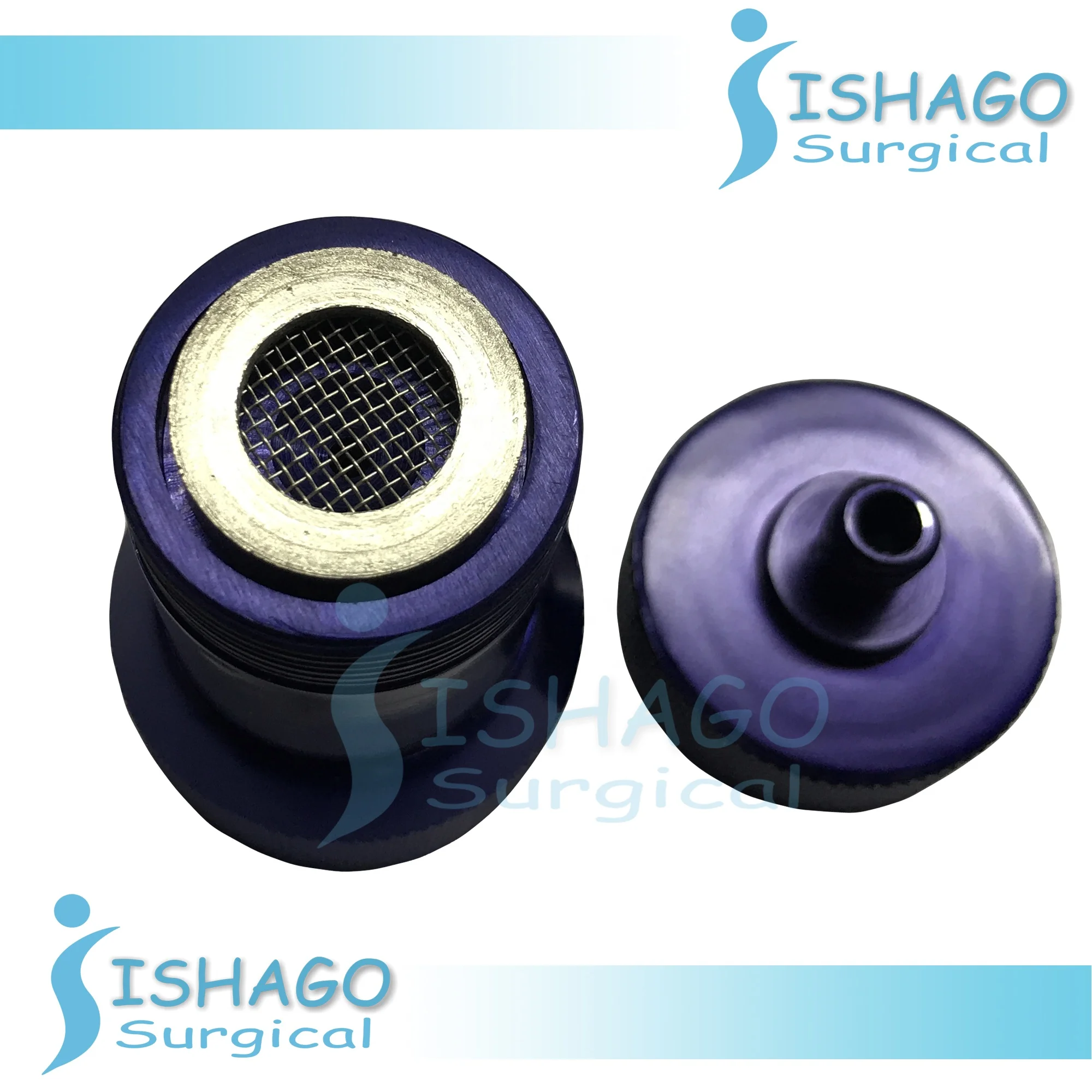 Nano Fat Filter Set with Luer to Luer Adopter and Syringe Stopper, Liposuction and Fat Transfer Instruments