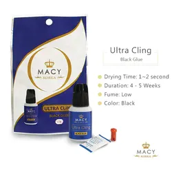 korea eyelash extension Fast Dry  Liquid Adhesive Eyelash extensions Ultra Cling Glue