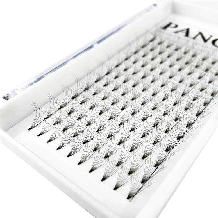 
Wholesale Short Stem D Curl Premade Volume Eyelash Extensions Heat Bonded 10D 0.03 Premade Fans Eyelash 