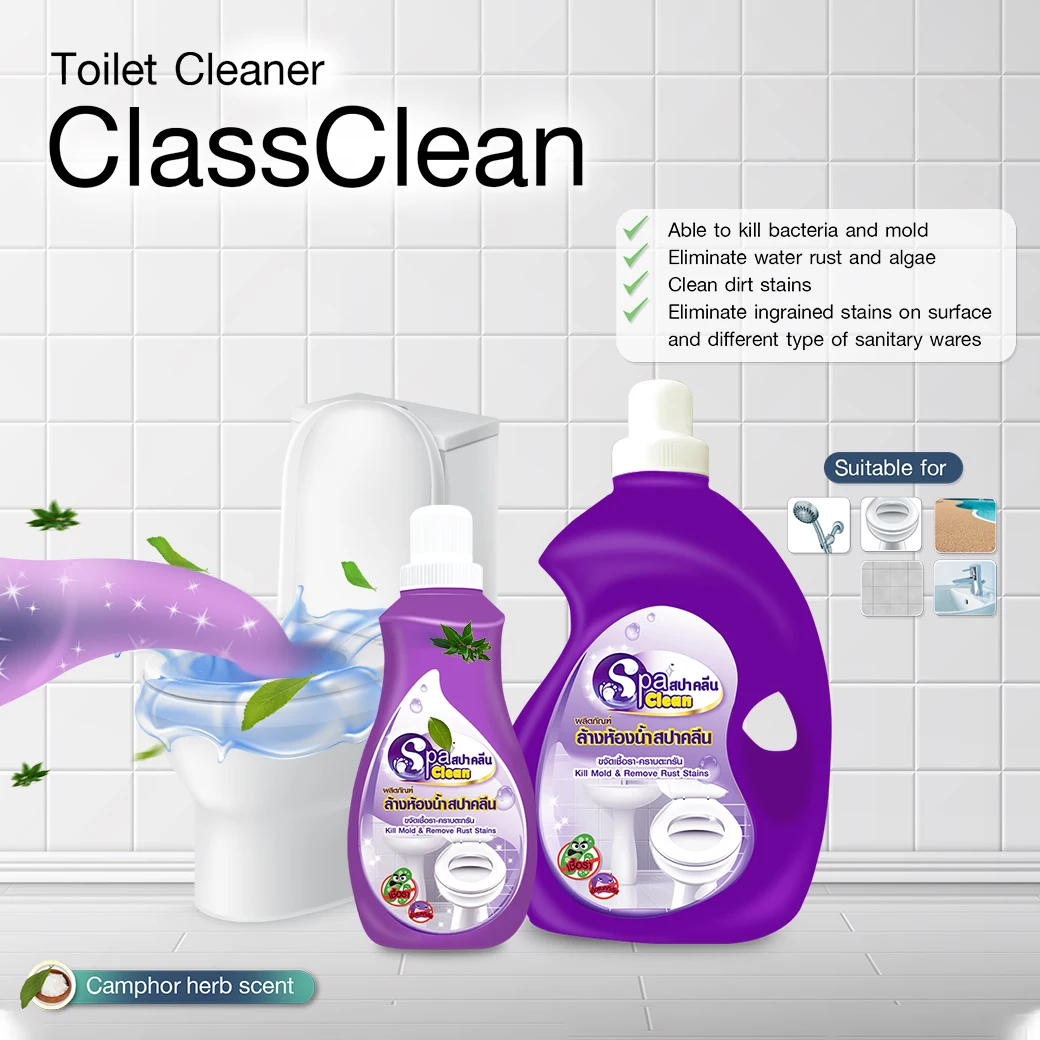 Spa Clean Toilet Bowl Cleaner Class Calean Detergent 3800ml.