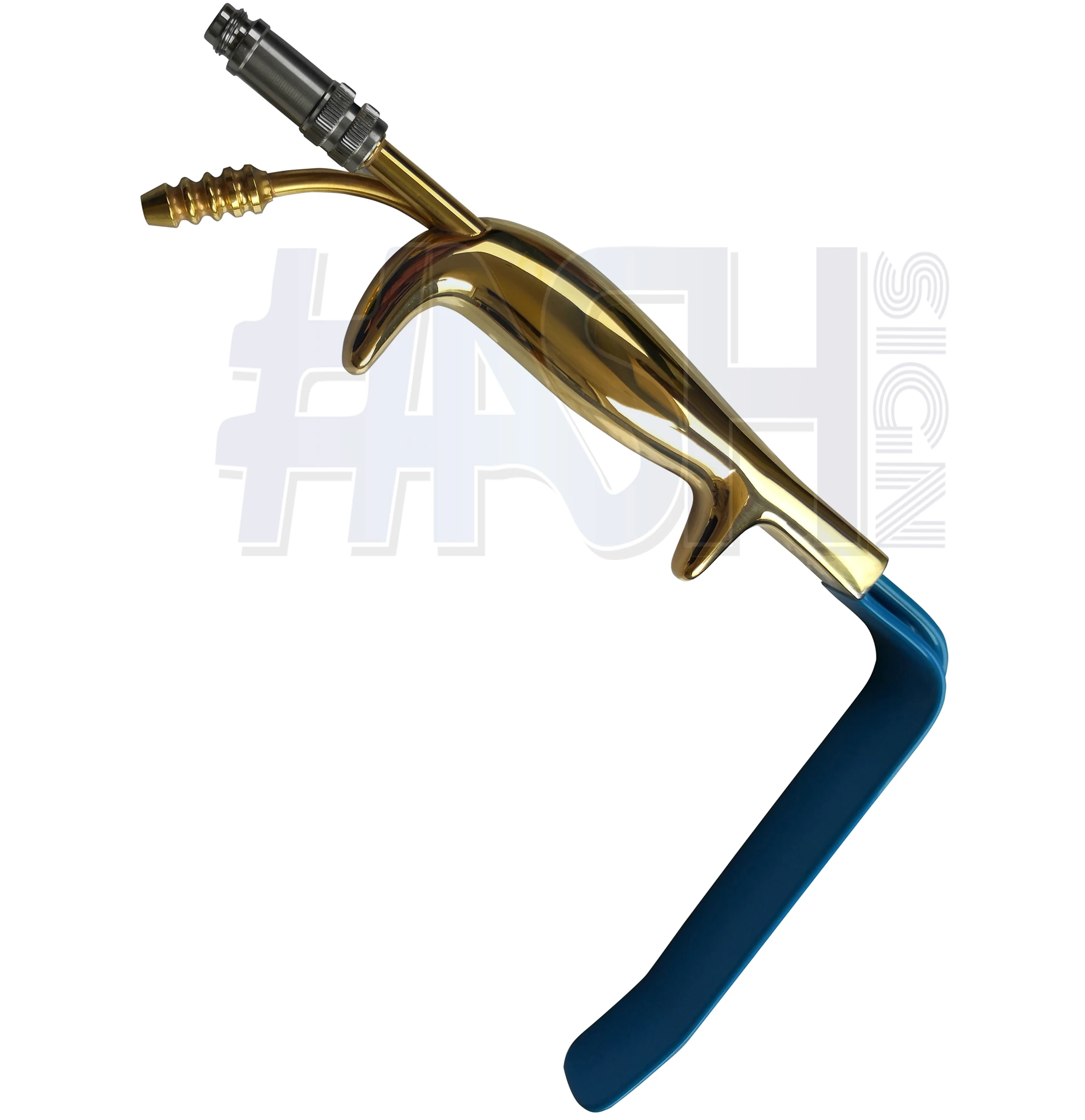 Tebbetts Breast Retractor Fiber Optic Light Guide and Suction Tube / Tebbetts Breast Retractor With Fiber Optic & Suction Tube