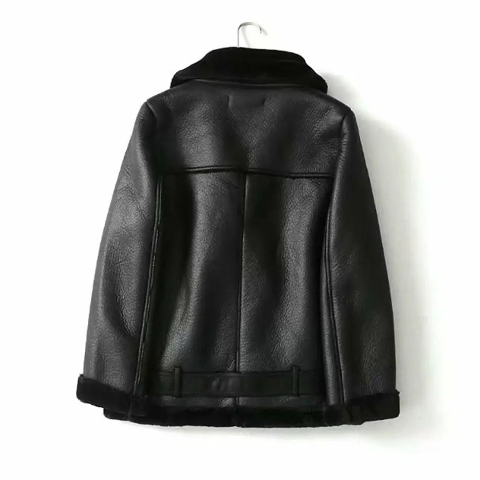 Кожаные куртки женские осенние повседневные из искусственной кожи с клапаном и карманами открытыми плечами