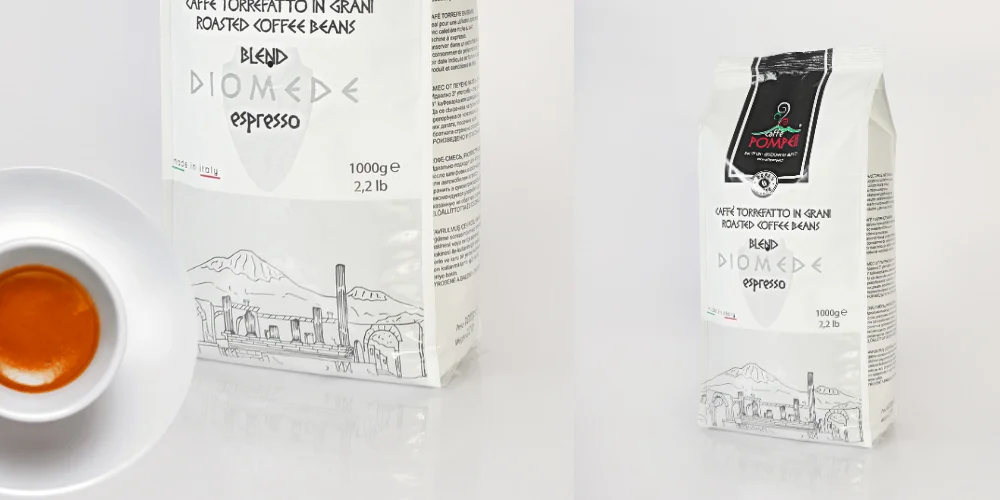 PRVATE LABEL ITALIAN COFFEE BEANS GIOVE  STRONG  1 KG IN BAG