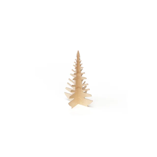 Hot Sales Interlocking Small Christmas Tree Wooden Jewelry Holder & Table Display for Retail Shops