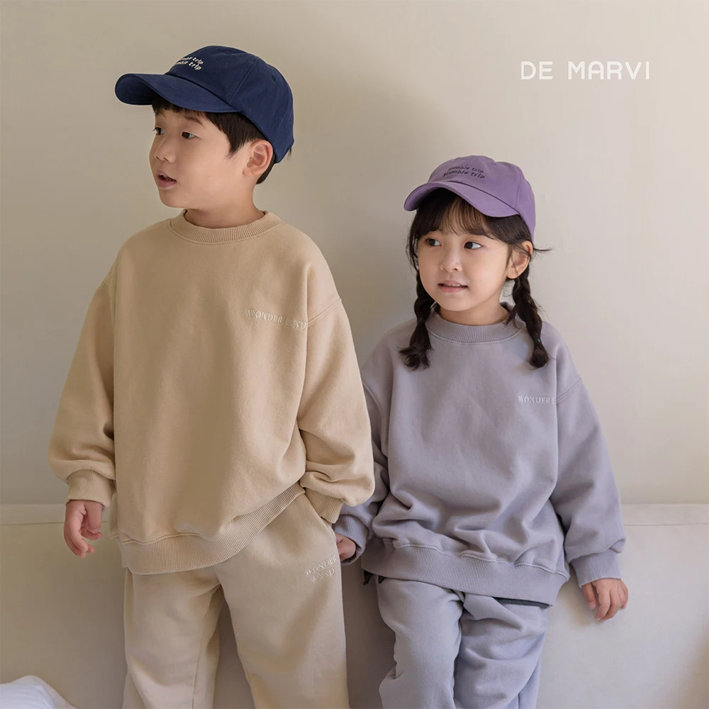 DE MARVI Kids Toddler Casual lettering cap hats Korean Manufacturer MADE IN KOREA