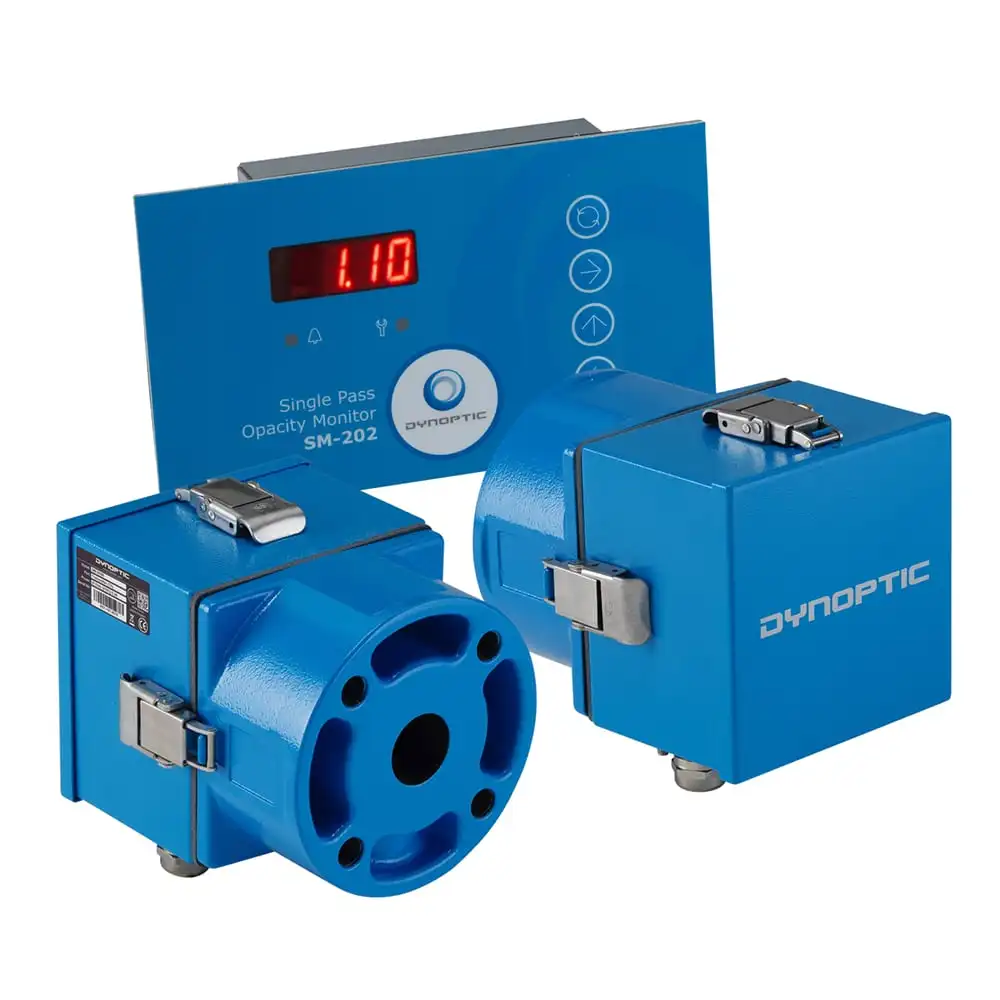 High Quality Durable 400x600 Measurement Range 600mm Accuracy 1% Warranty 1 Year UK Blue Opacity Smoke Density Meter with Alarm