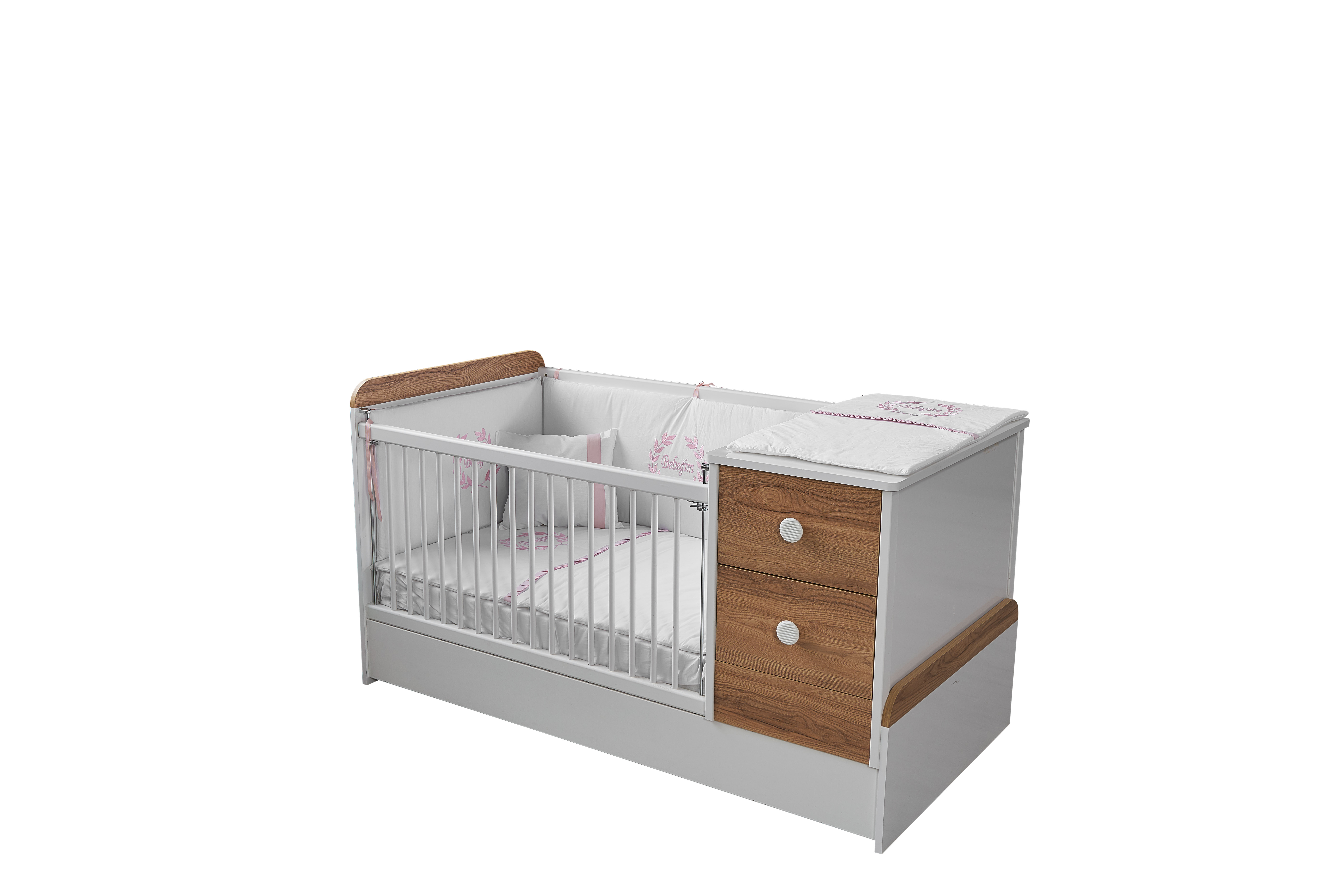 
fashion baby bed, expandable, children bedroom ,3 doors wardrobe, study table 