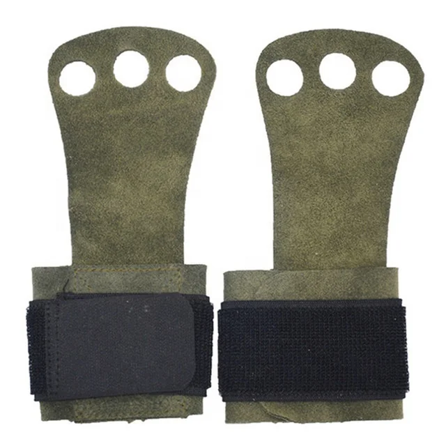 3 holes pull ups Leather Gymnastic Hand Grip for Gymnastics and Weight lifting