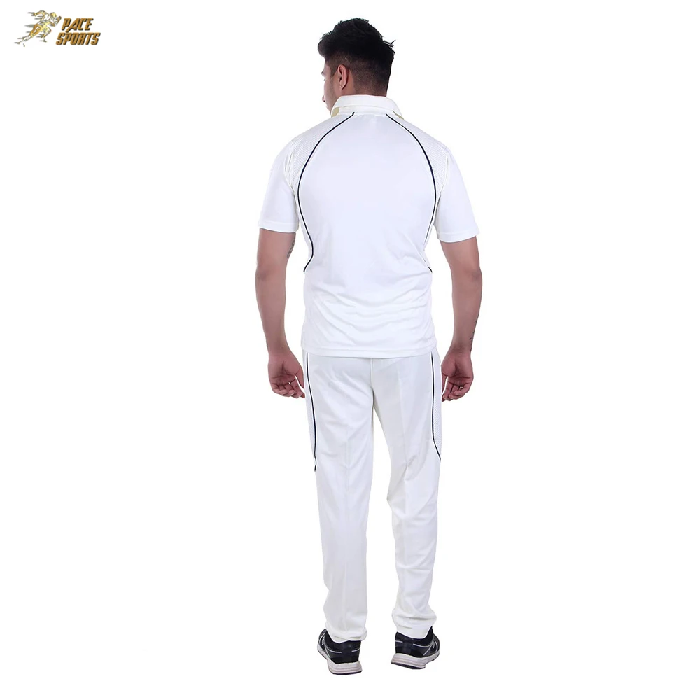 High Quality Cricket Uniform Sets White Cricket Uniform With Brand Logo And Team Name Jersey