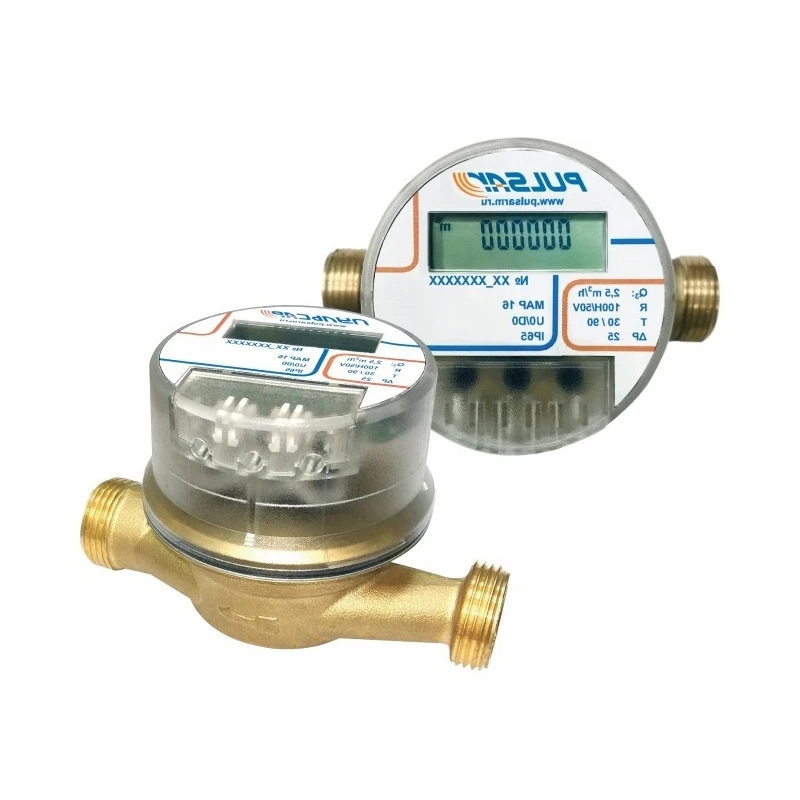 Water meter single-jet equipped with electronic computing unit record water temperature, single jet water meters
