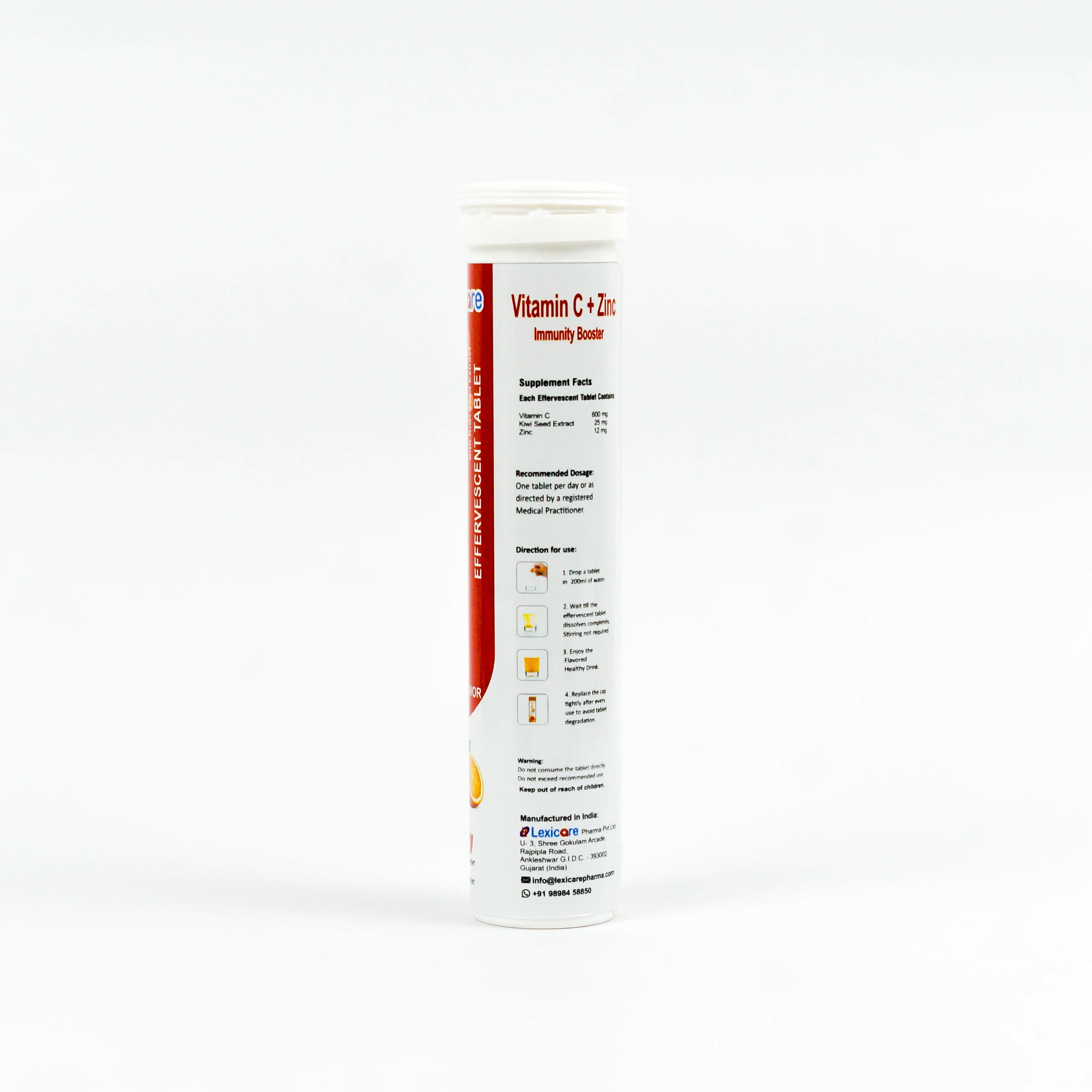 OEM Healthy Dietary Instant Drink High Quality  Vitamin C with Zinc Effervescent Tablet with good taste and flavor for adult.