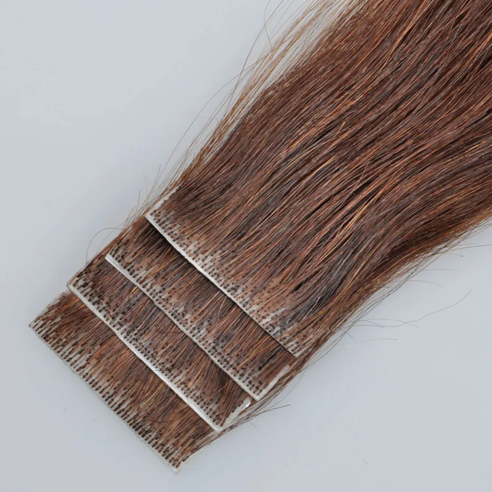 Большой запас наращивание волос на ленте 100 человеческие волосы Remy двойное натяжение