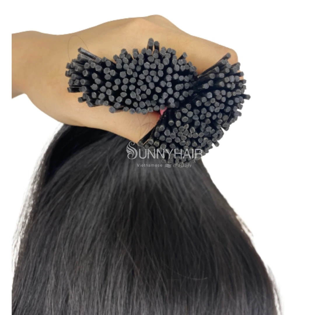  Роскошные накладные волосы высокого качества 12A класс Itip монгольский черный тело волнистые Волосы Кератин Вьетнам поставщик