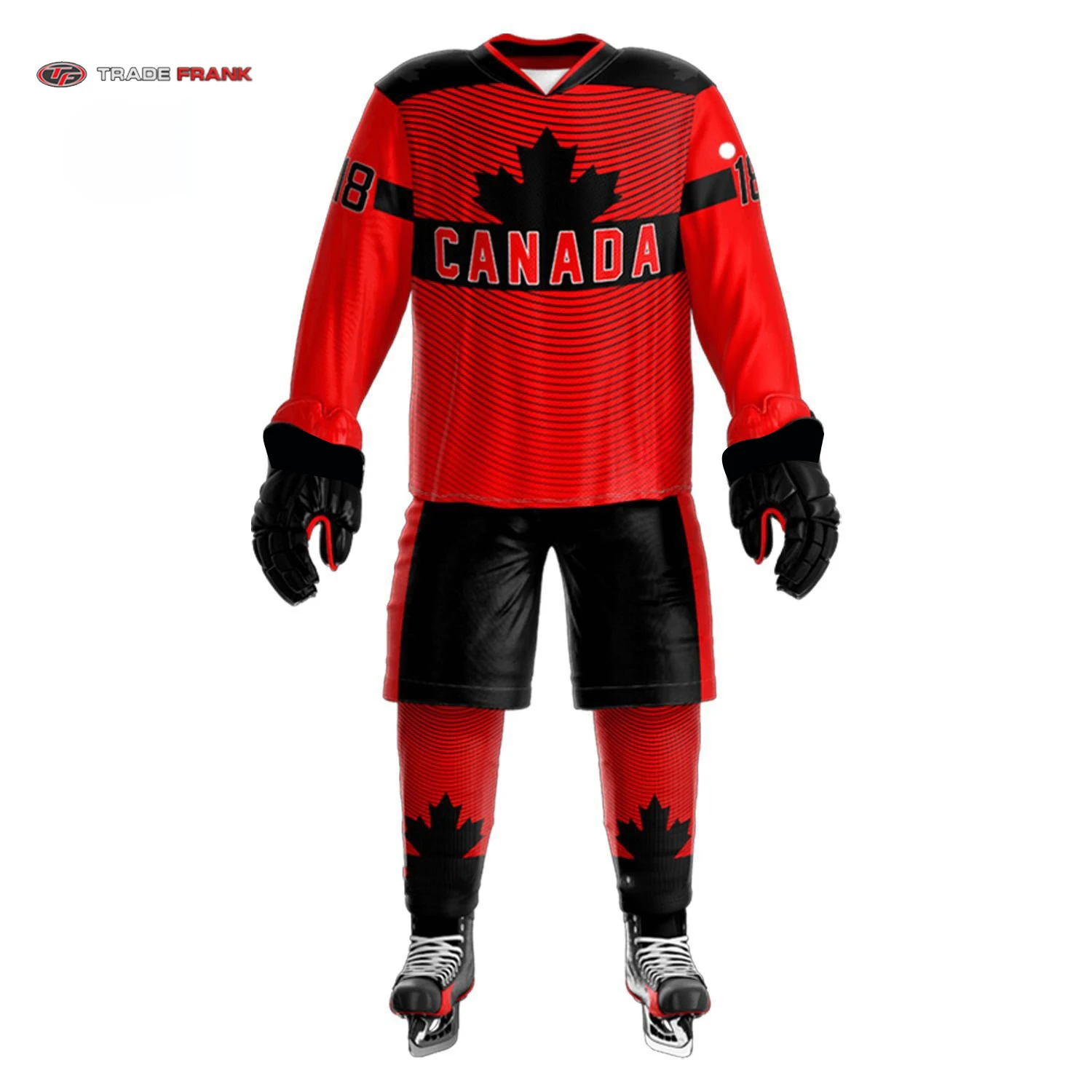 Лучшего качества дешево новейший стиль индивидуальная униформа для хоккея с шайбой из 100% полиэстера мужская