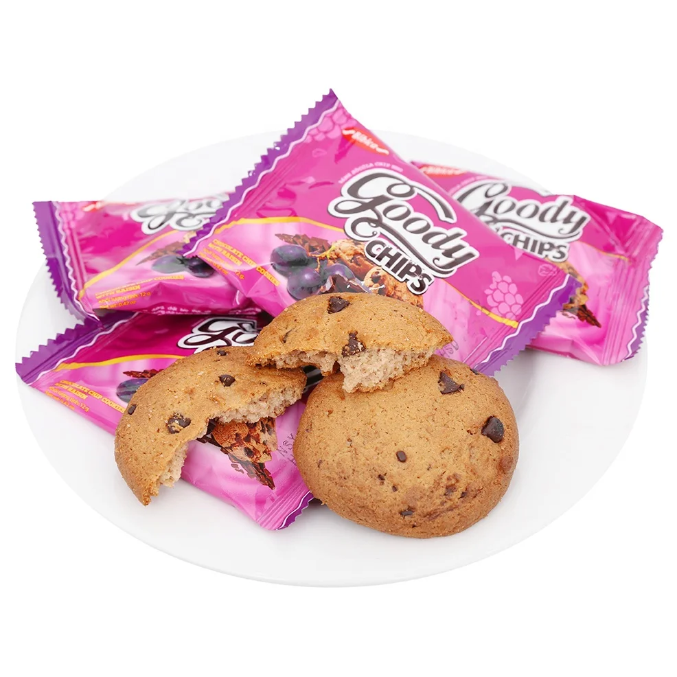 GOODY CHOCOLATE CHIP COOKIES RAISIN 144G/CHOCOLATE CHIP BISCUITS/WHOLESALE CHOCOLATE CHIP COOKIES