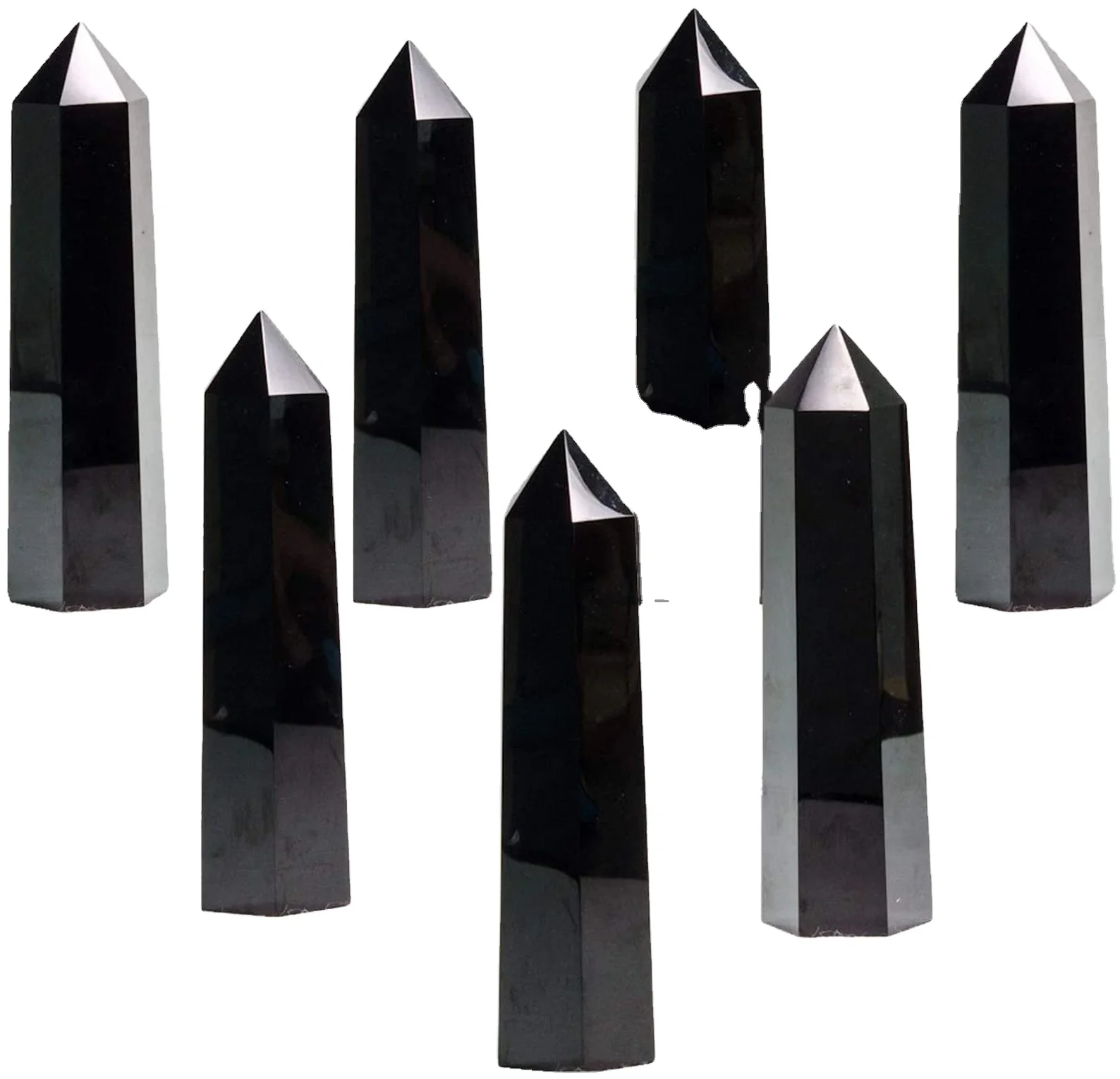Black Agate Obelisks Tower Points Agate Tower Wholesale Natural Crystals Healing Stones For Home Decor Alfazal Agate