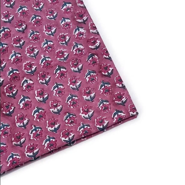 Wholesale Handmade Floral Printed 100% Soft Cotton Women Nighty Summer Wear Textile Apparel Multi Purpose Loose Running Fabric