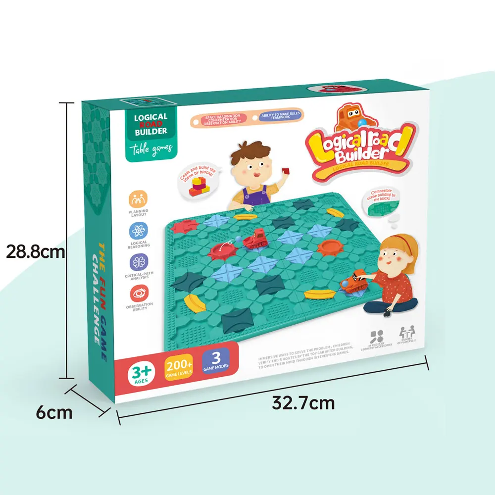 46PCS Kids Plastic Intelligence DIY Toys Road Builder Puzzle Maze Track Car Educational Building Blocks Toys