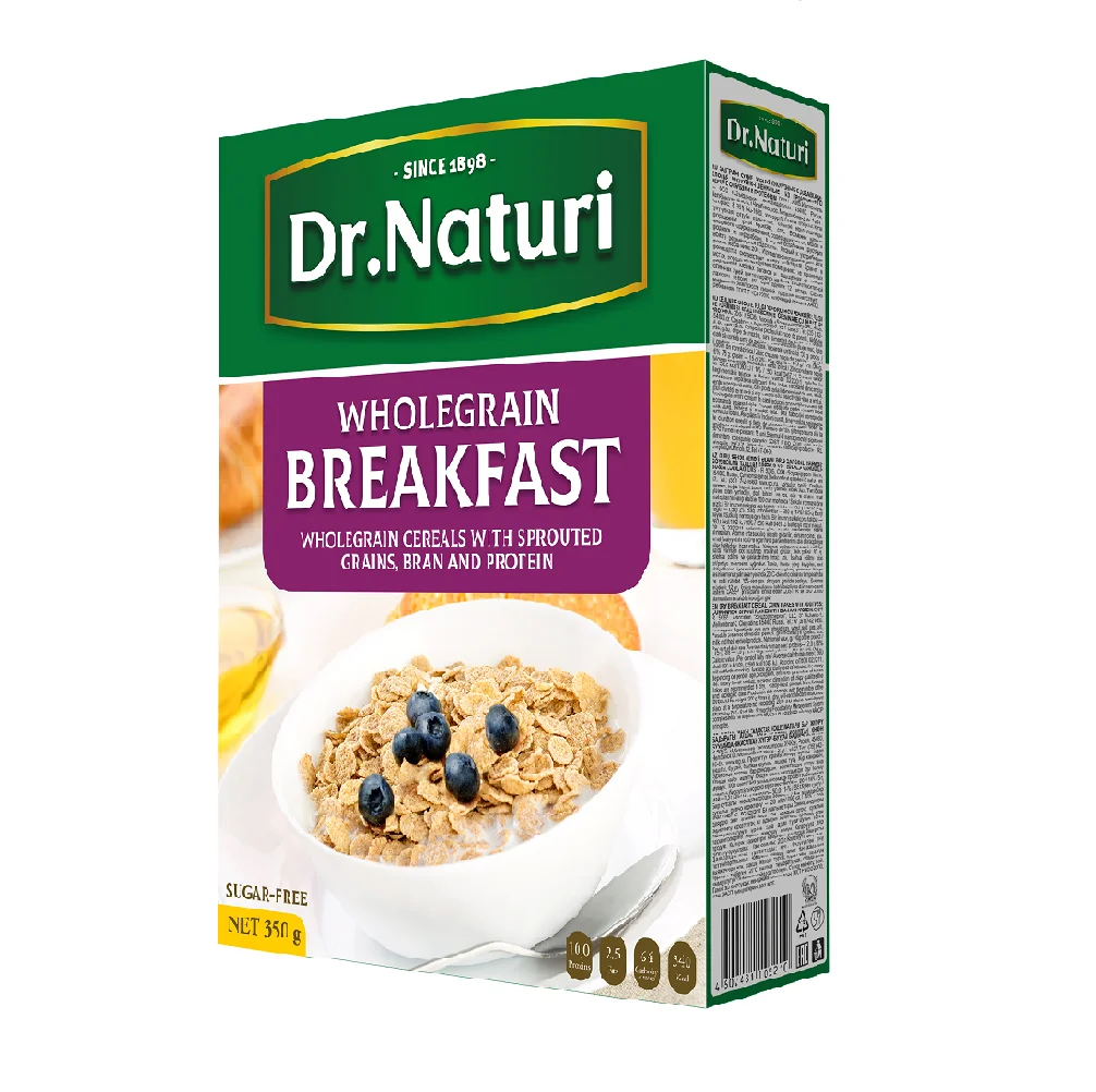 Whole grain Breakfast Cereals  Corn Flakes with Sprouted Wheat  Bran and Protein