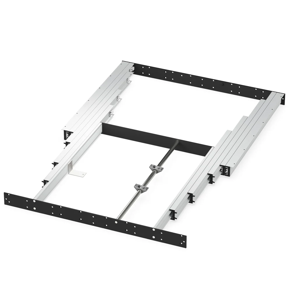 Алюминиевый механизм для выдвижного обеденного стола со складным удлинителем-T9006