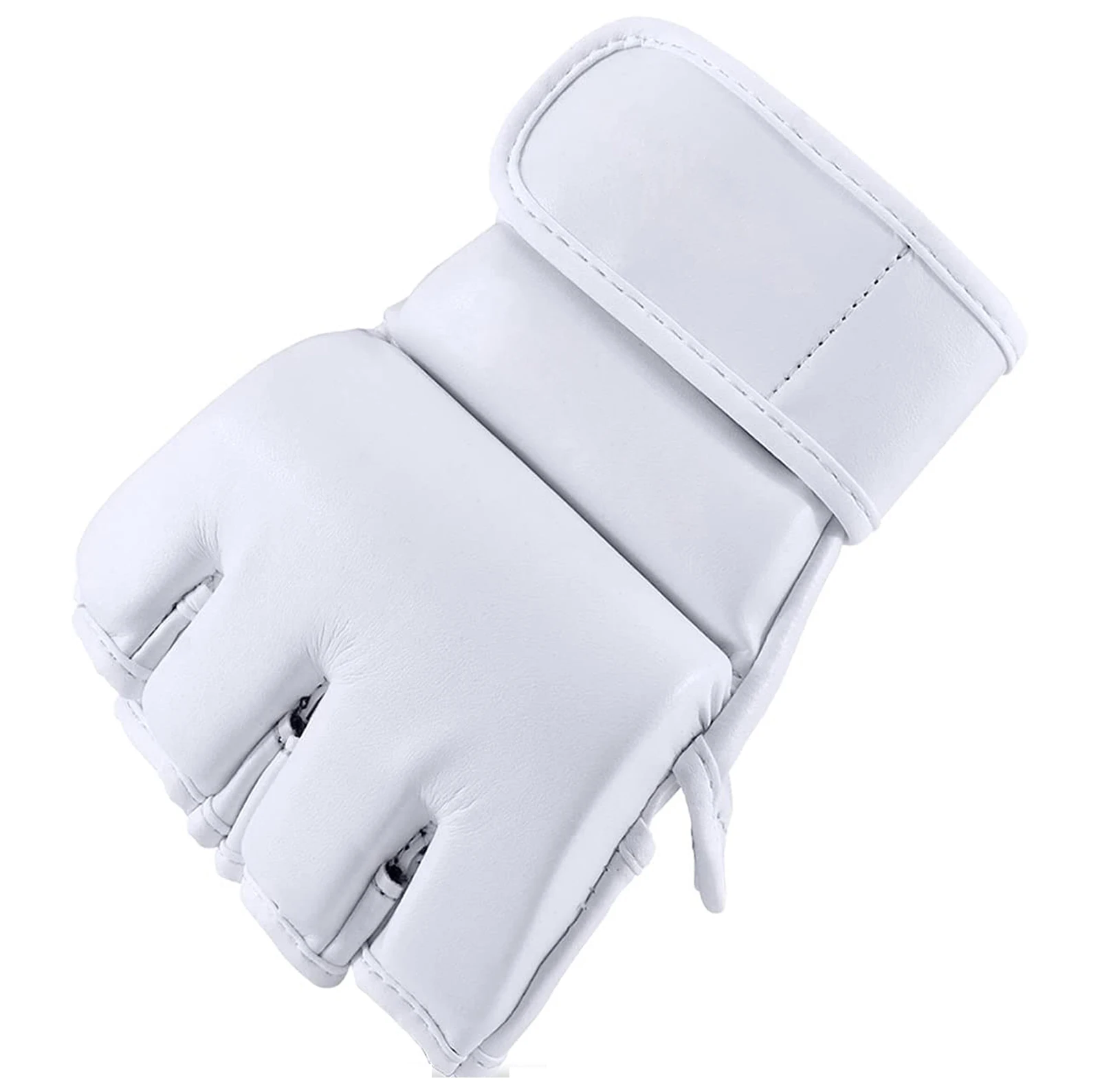 Highest Quality Leather Boxing MMA Gloves Quick Wrap Training Punching Cage Fighting