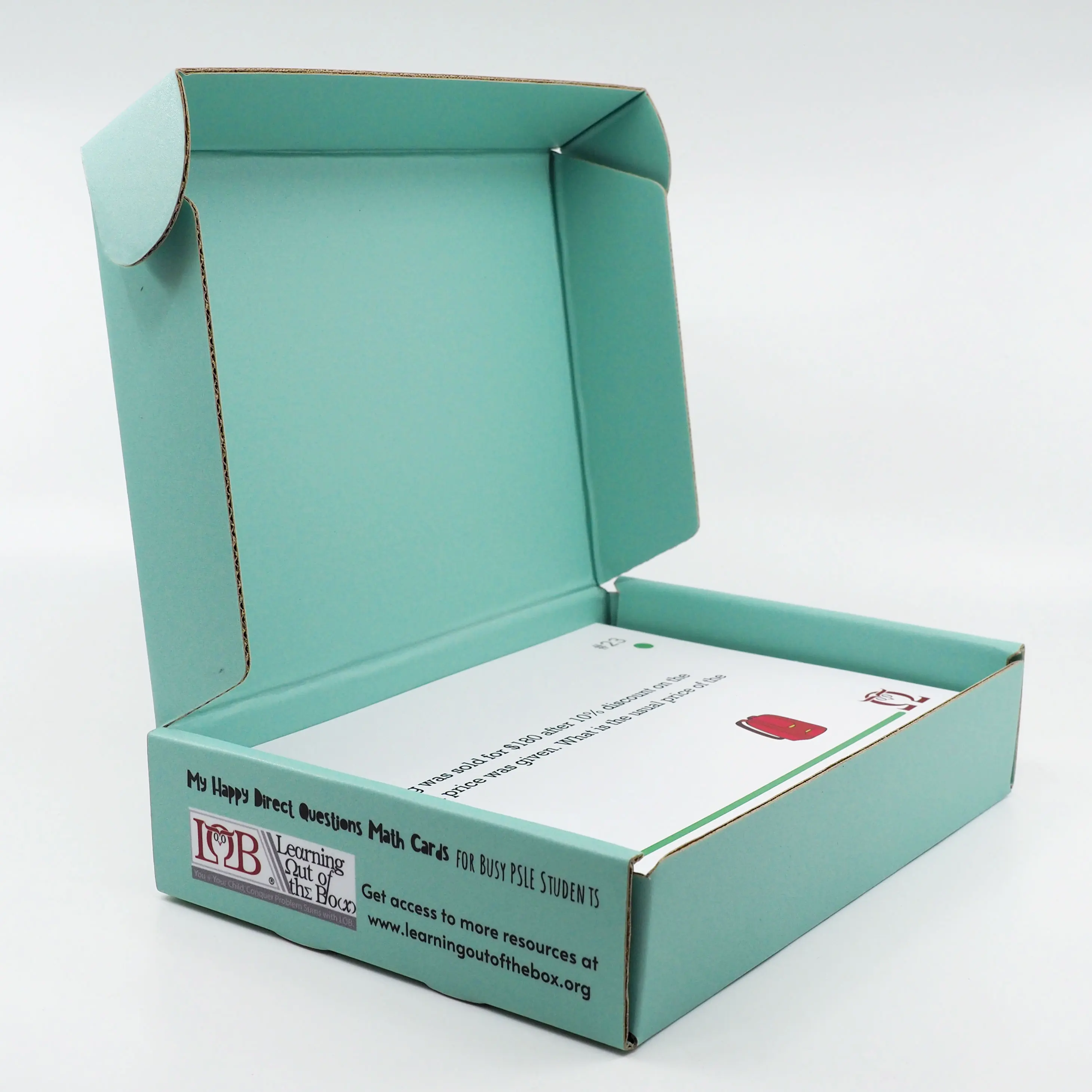 Складная коробка дизайнерская цифровая печать средняя зеленая Жесткая обложка учебник для карт с сертификатом PEFC