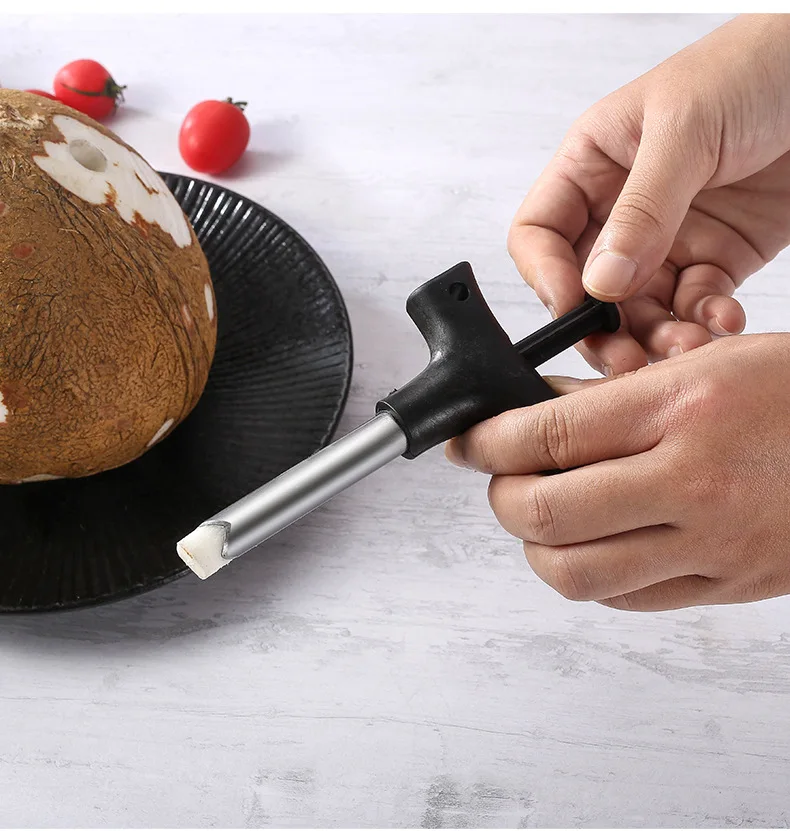 SS Green Cutter Manual Small Kit Shell Yarn Bottle Tool Coconut Hole Opener Plastic