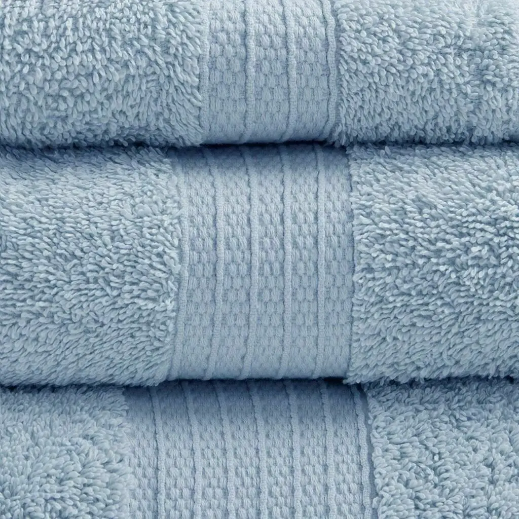 Custom Blue Soft & Absorbent Organic Bath Cotton Towel Washroom Spa Towels