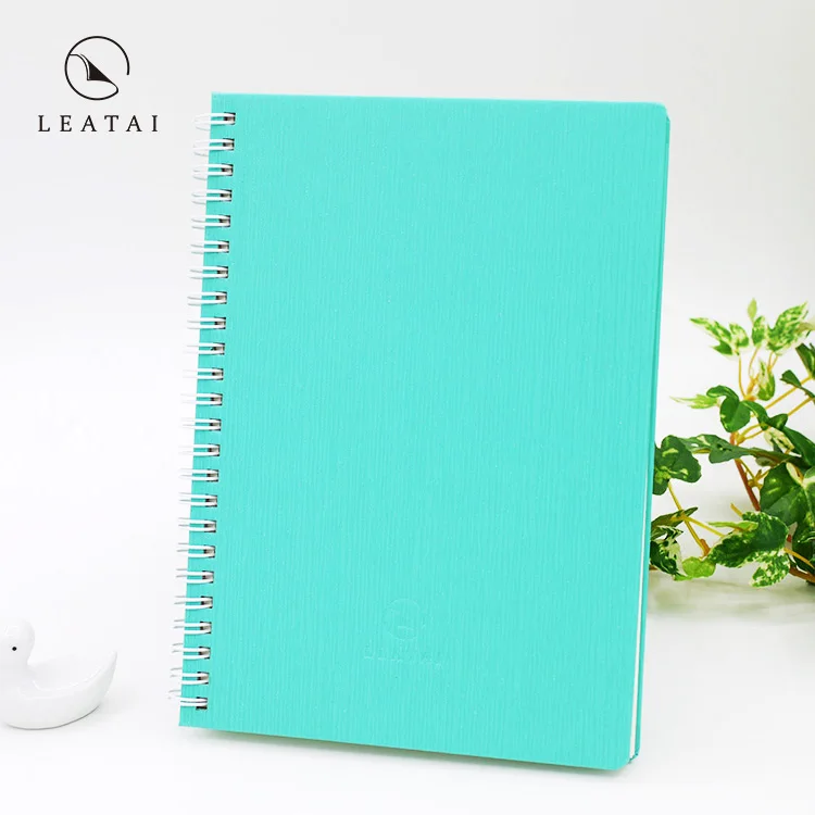 
Creative print journal spiral notebook with pen 