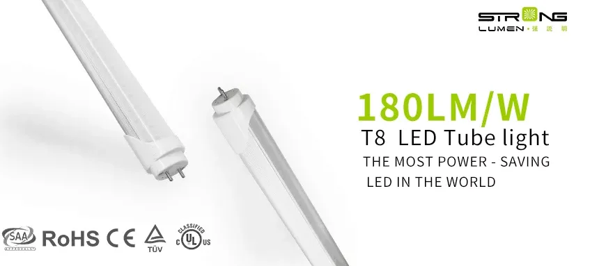 High Lumen SMD2835 180lm/w 160lm/w T8 LED tube light supermarket pendant lamp light