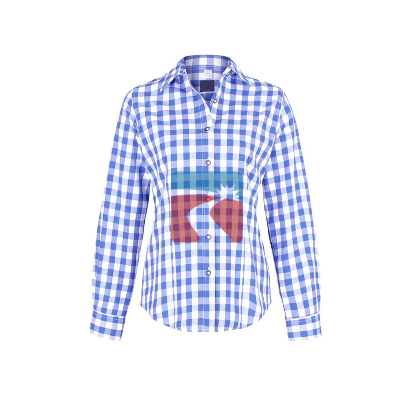 Sponsored Ladies Shirt Country Checked Pattern Shirt Women Blouse Top Rydale Soft Cotton for Women Short Plain Dyed 100% Cotton