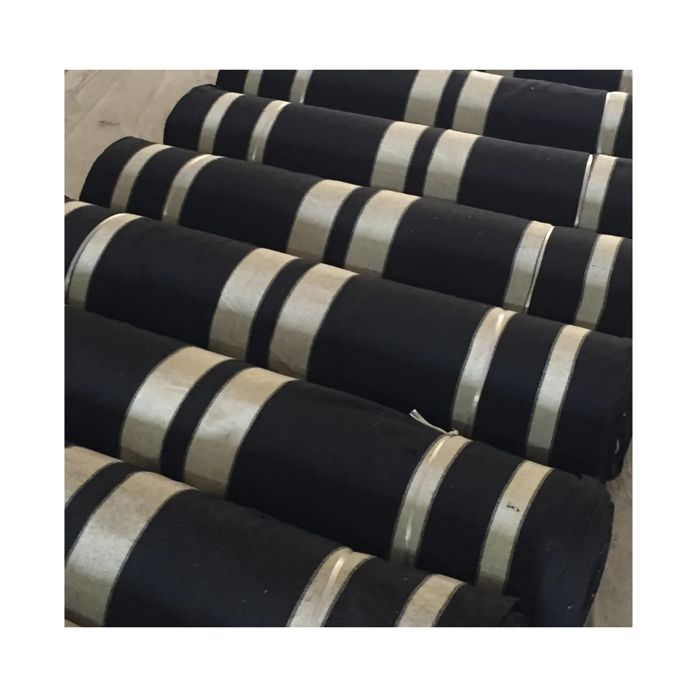 Middle Eastern Wholesale Cheap Price Black & White Stripe Cotton Canvas Fabric Rolls For Desert Tent Kuwaiti Tent Qatar Tent