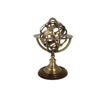 New design customized design handmade metal globe with marble stand nautical world globe map vintage from india