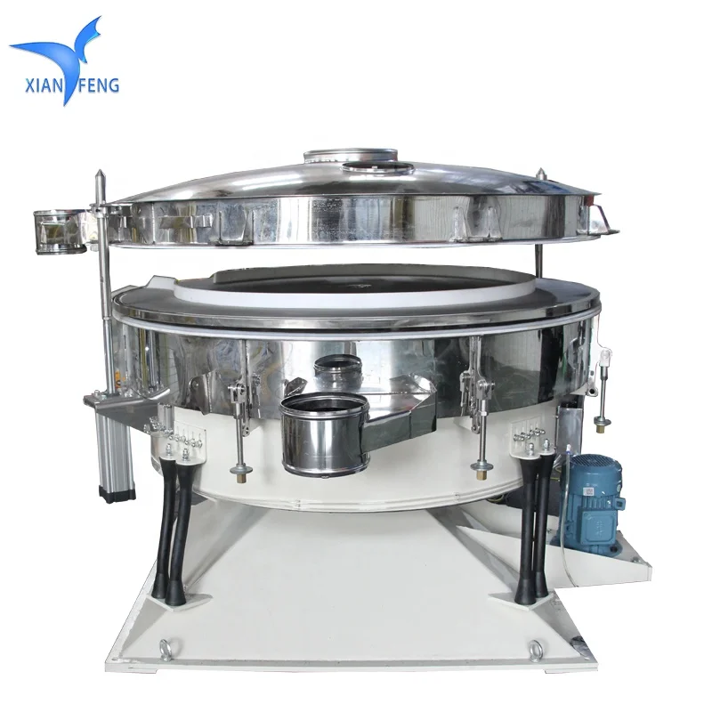Quick mesh stainless steel edible salt screening circular pendulum vibrating screen machine