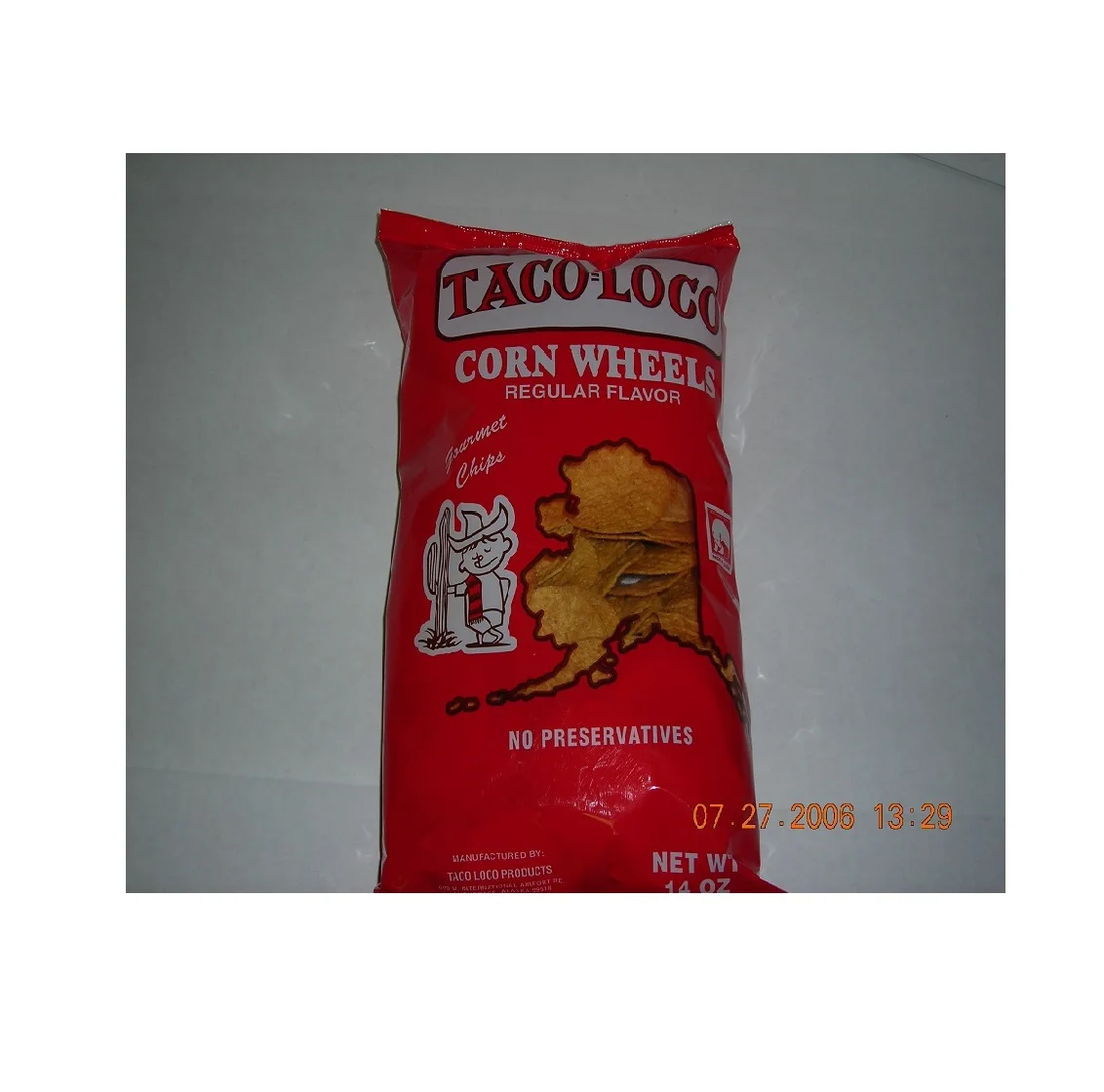 Taco Loco Round Corn Chip Wheels Model Number 7820311131