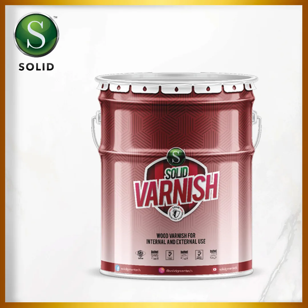 
SOLID Varnish 5L for Home Paint Wall Wood Varnish For Internal And External Use Volume Choose an option 