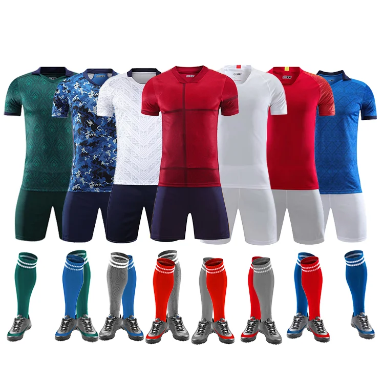 Soccer Jersey Set 2022 Men Jersey Team New Youth Soccer Wear Soccer Uniforms for Team Quick Dry Club