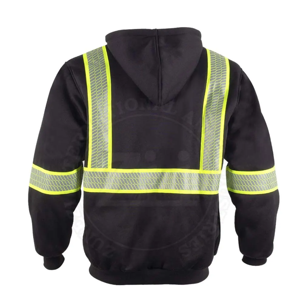 Custom Safety Workwear Jackets Reflective Motorcycle Waterproof Jackets High Visibility Reflective Running Jacket