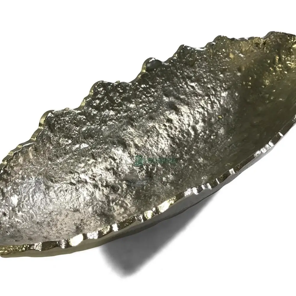 Table Top Oval Decorative Snack Platters - Metal - Polished - Silver - Manufacturer - High Quality - Bulk - Serving Dish Plates