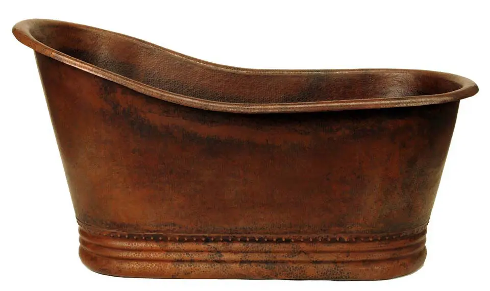 Manufacturer of Copper Bathtub Custom Made Hand Hammered Copper Hot Tub Shiny Copper Bathtub