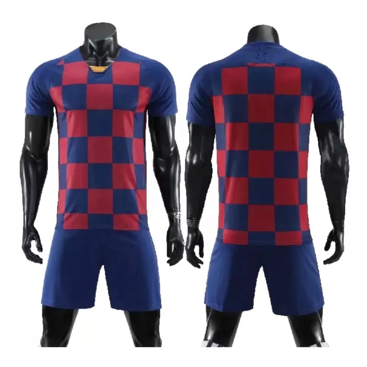 Wear Men Football Soccer Uniform Kit Set Custom Sublimation Sports Accept Customized Logo Sportswear for Unisex Half Sleeves