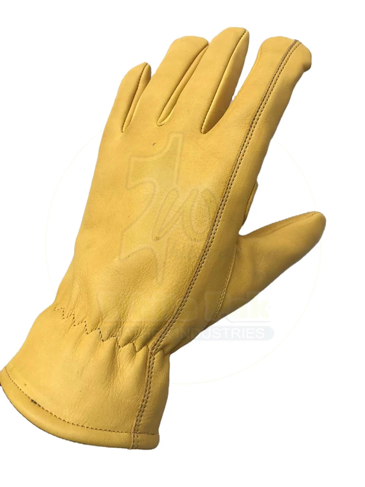 Hot Sale Cow Grain Leather Safety Gloves Work Driver and Assembly Gloves Made of Nitrile Wholesale for Work Protection