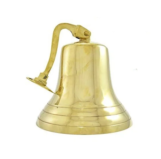 Antique gold vintage large nautical brass temple and ship bells wholesale exporter