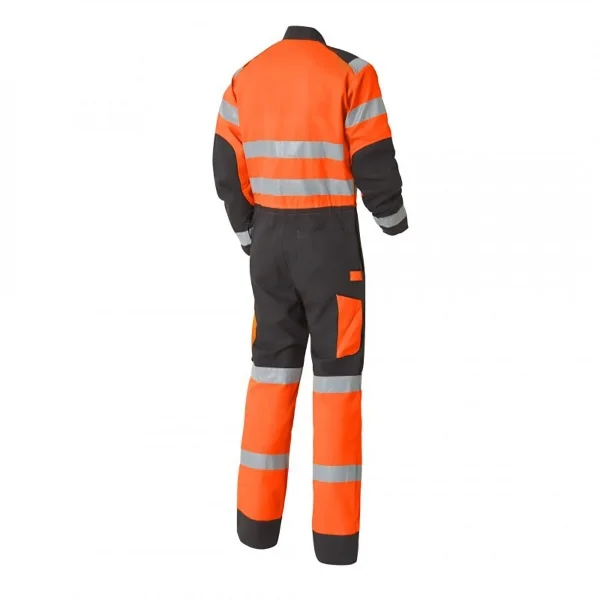 
Luk light double zip coverall Custom workwear full body safety working uniforms 