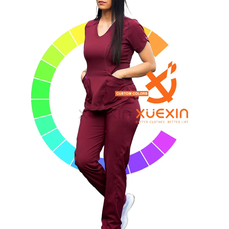 wholesale hospital uniforms medical sets fashion nurses women nursing medical jogger uniform scrubs