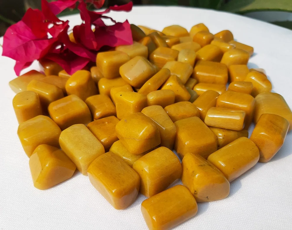 Wholesale Natural Yellow Aventurine Tumbled Stone Healing Energy Polished Tumbled Stone Buy From Stone World Agate