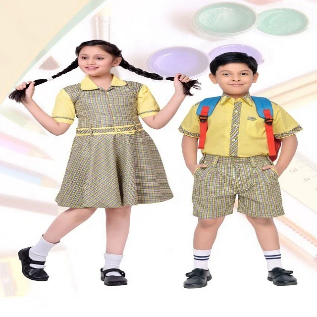 Wholesale High Quality Primary School Uniform for Boys & Girls Latest Design with School Logo Soft Fabric Unisex for Children