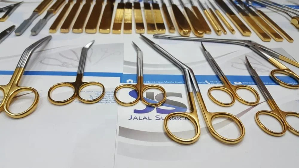 Rhinoplasty Instruments Set of 50 Pcs with Sterilizing Box and Silicone Mat, Plastic Surgery